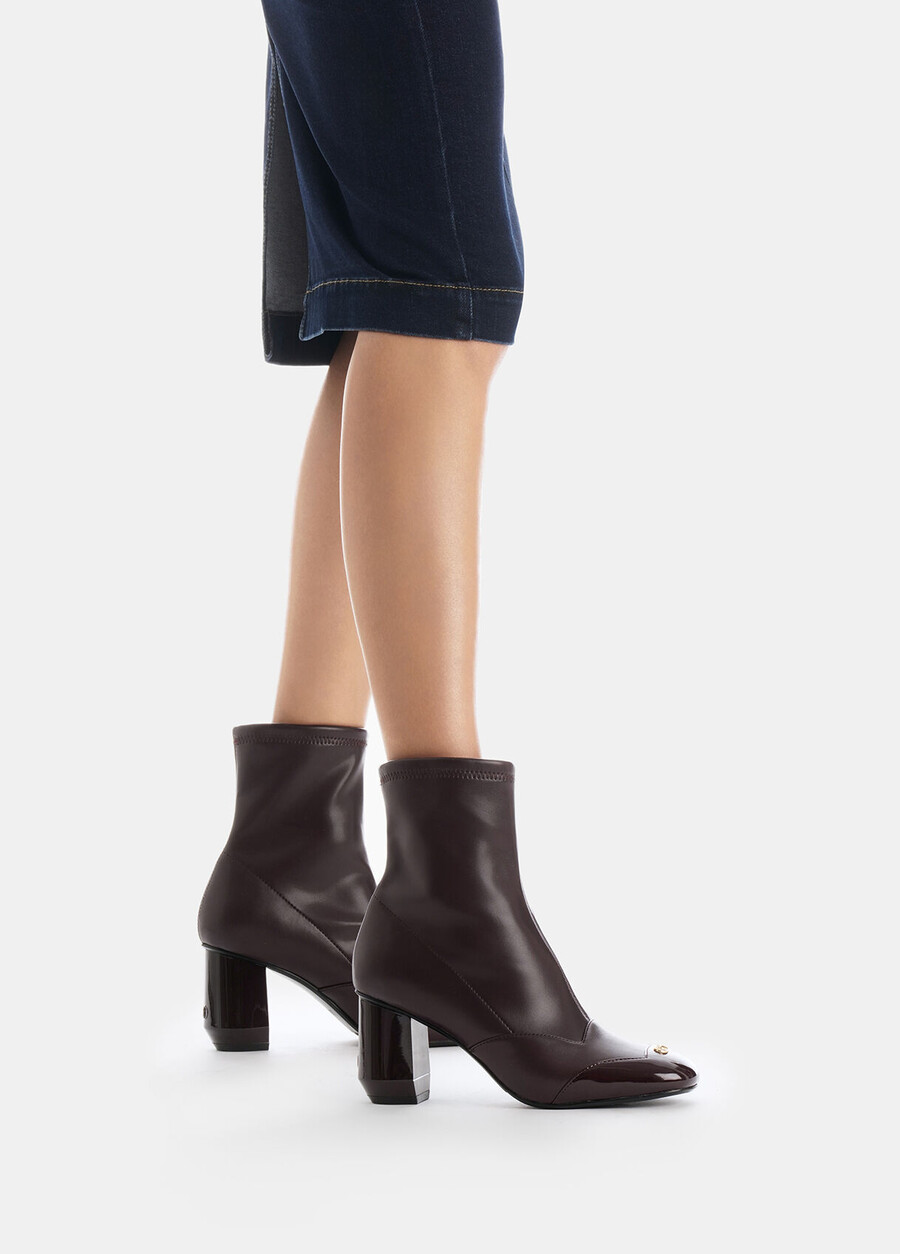 ankelboots med bred klack