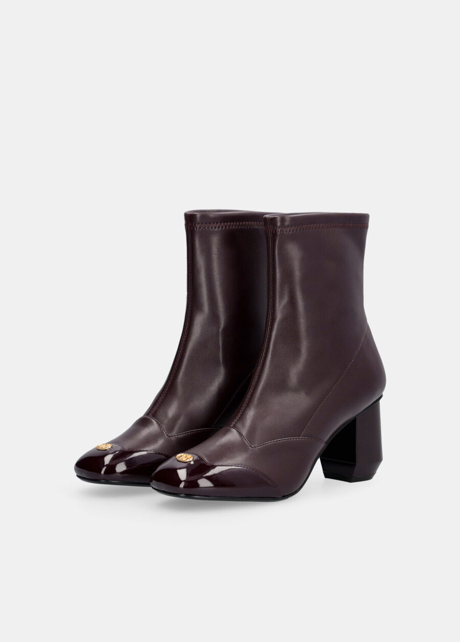 ankelboots med bred klack