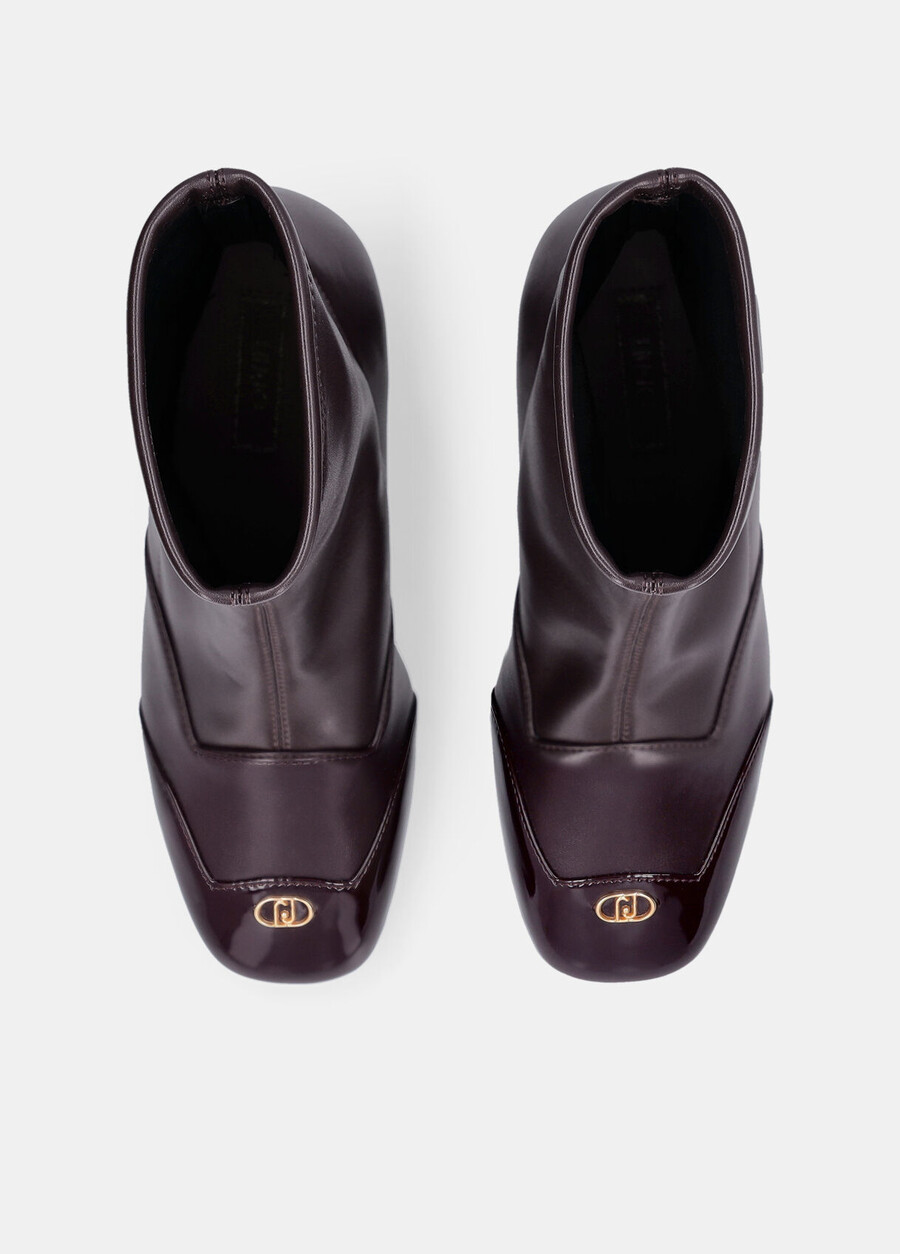 ankelboots med bred klack