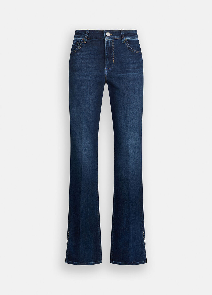 höga utsvängda jeans