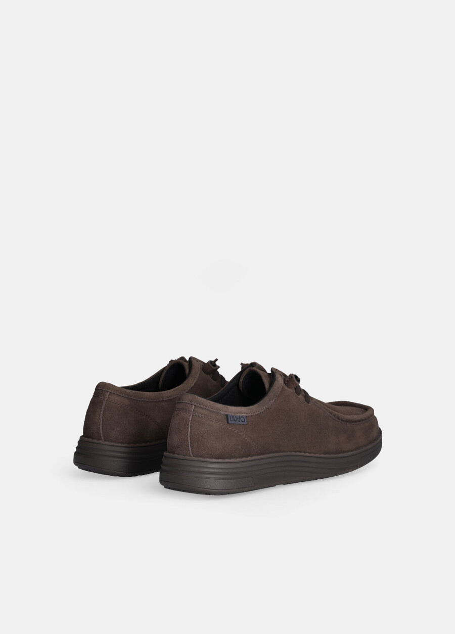 mocka loafers med snörning