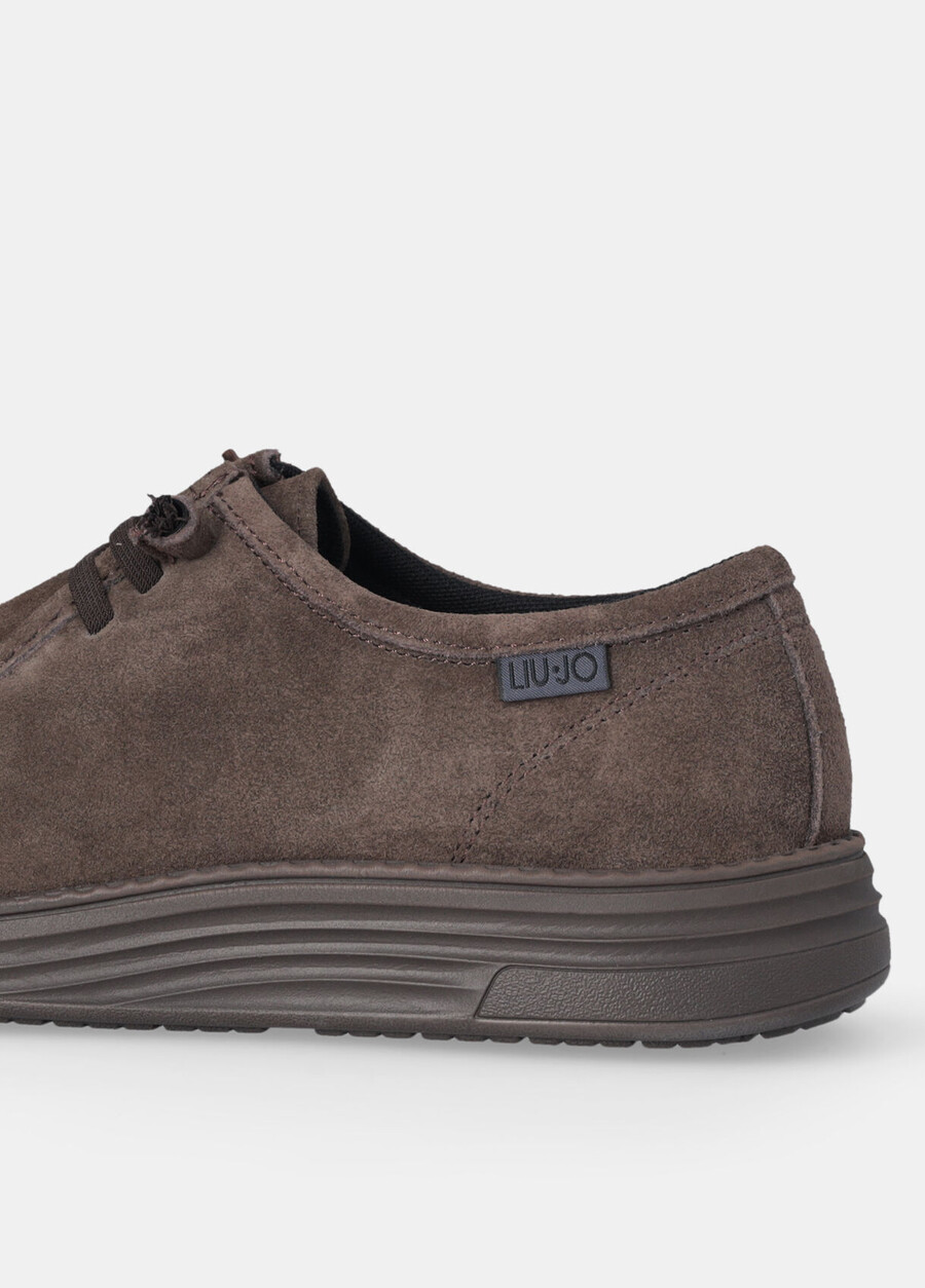 mocka loafers med snörning