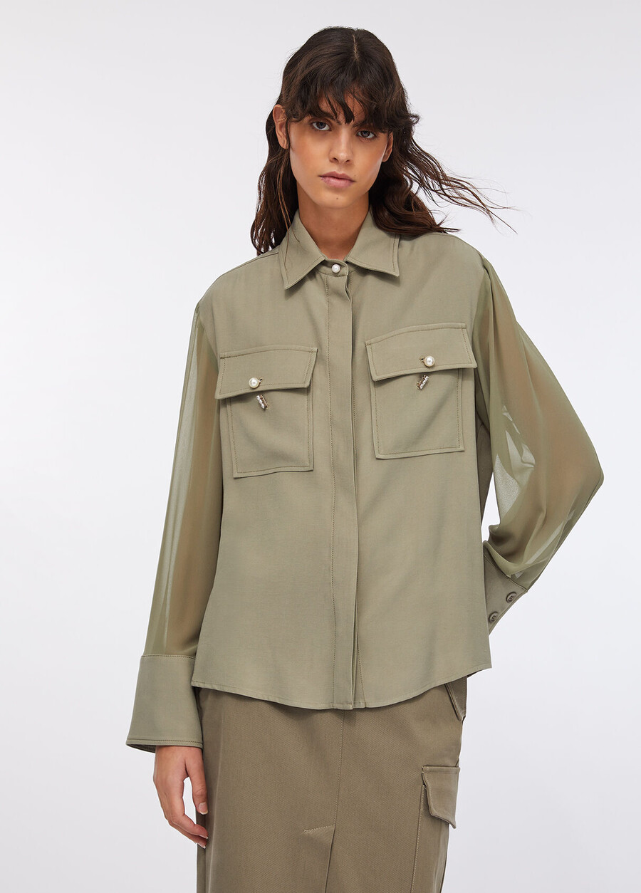 gabardin overshirt-jacka