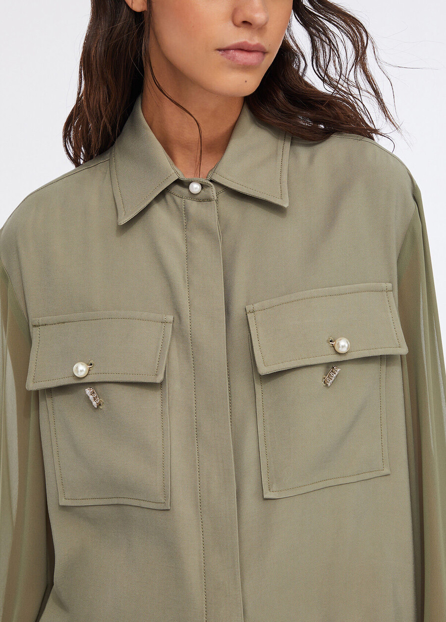 gabardin overshirt-jacka