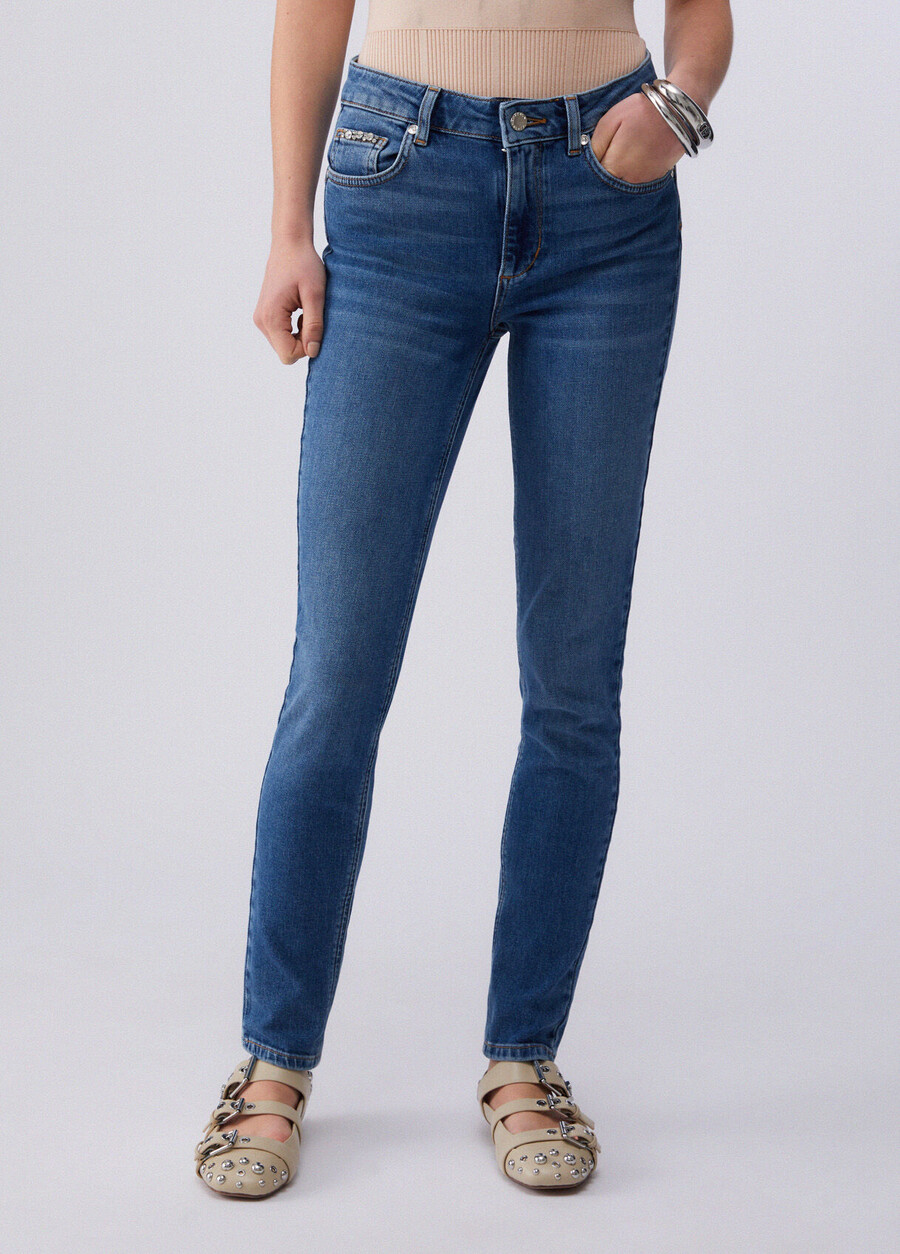 höga skinny jeans