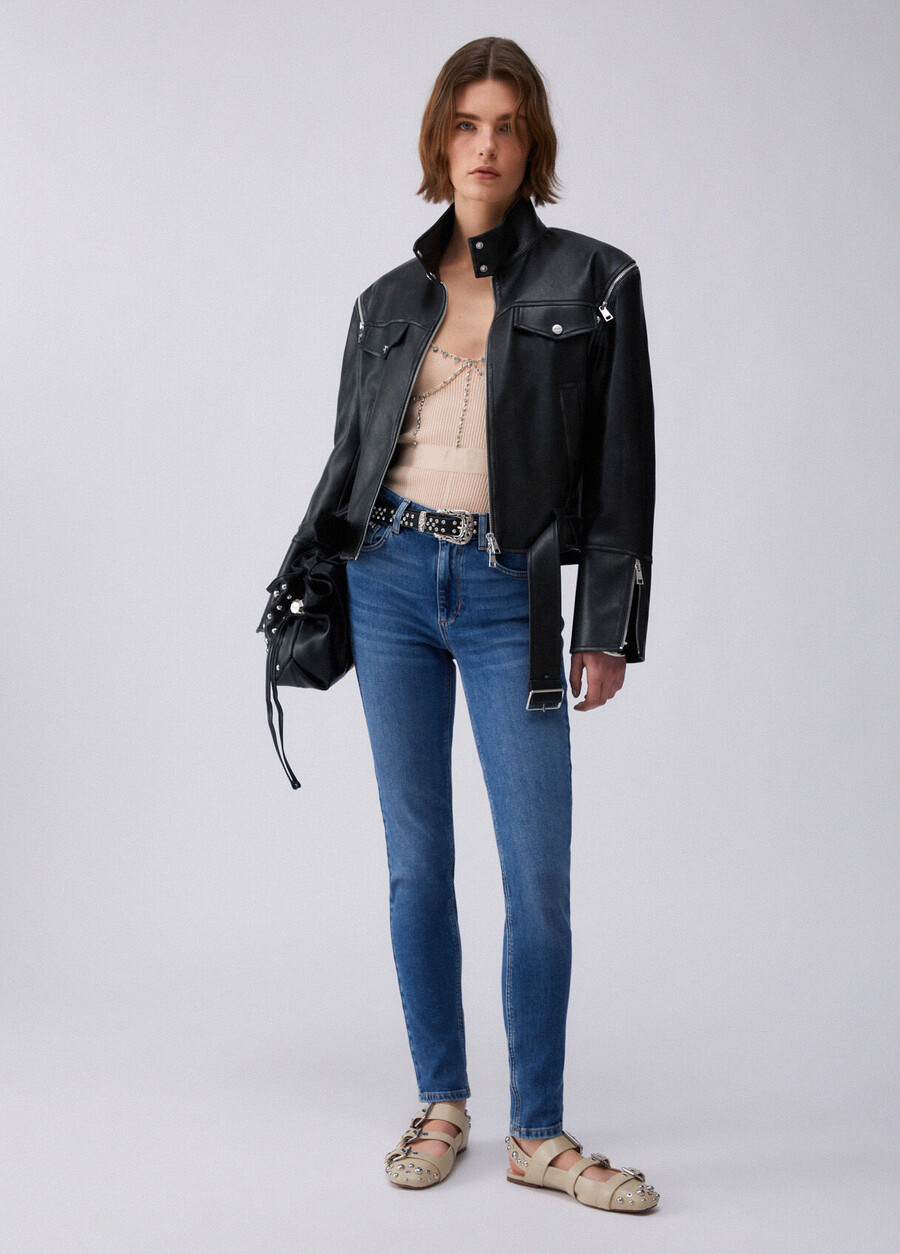 höga skinny jeans