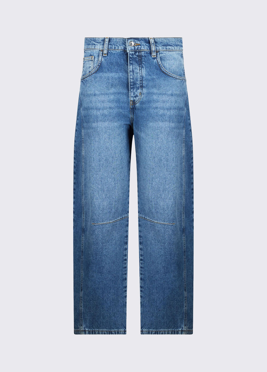 lågmidjade ballongjeans
