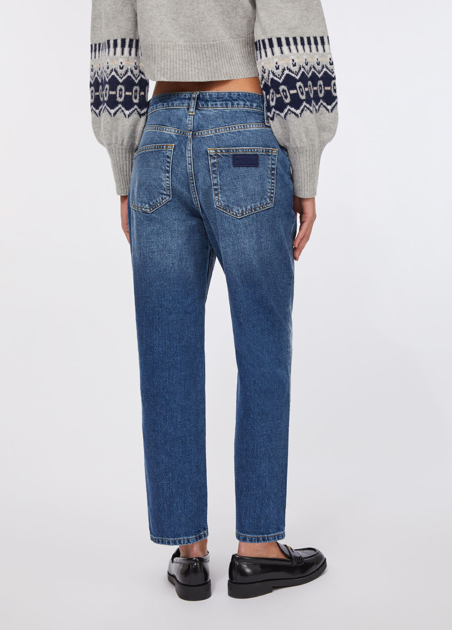 högmidjade raka jeans
