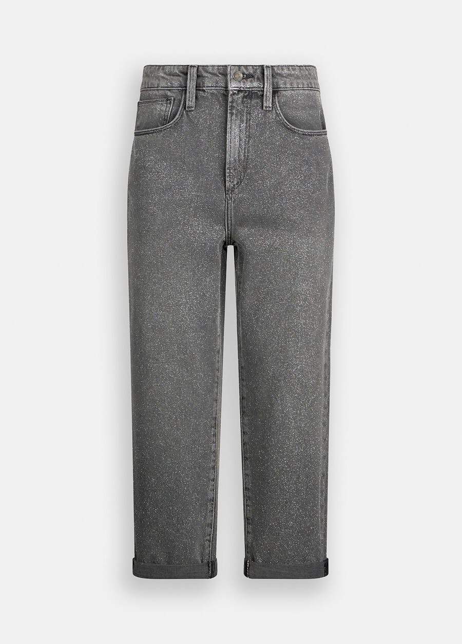 högmidjade raka jeans