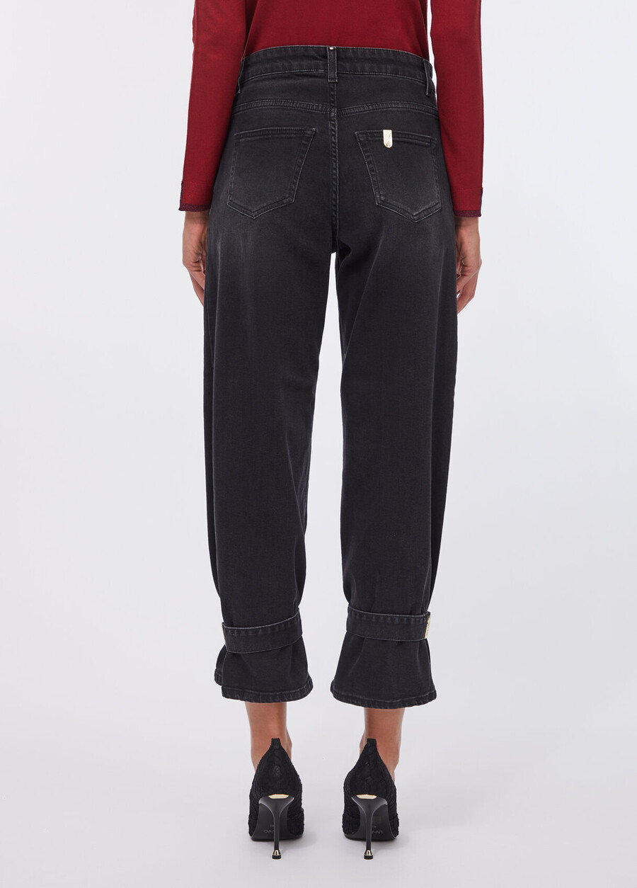 carrot-fit high rise jeans