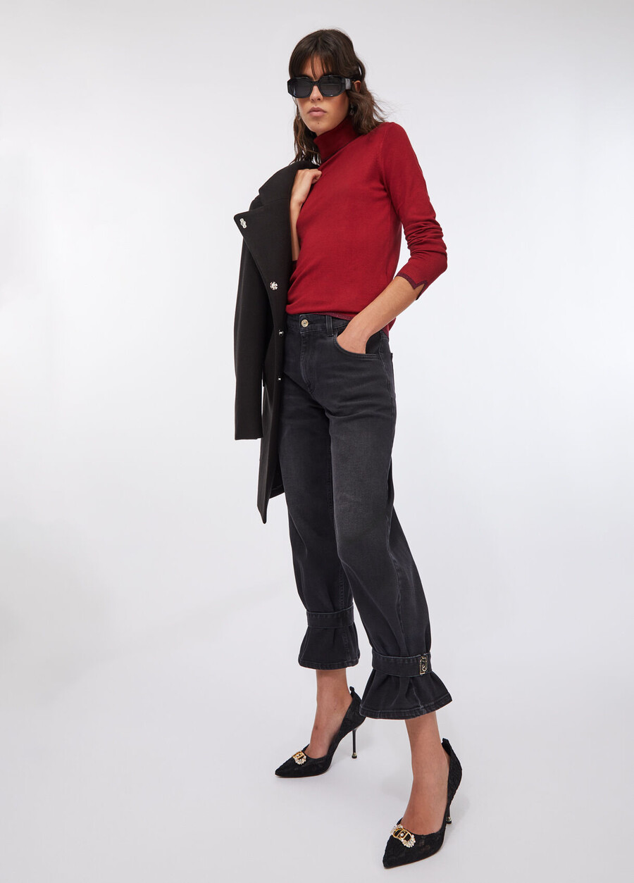 carrot-fit high rise jeans