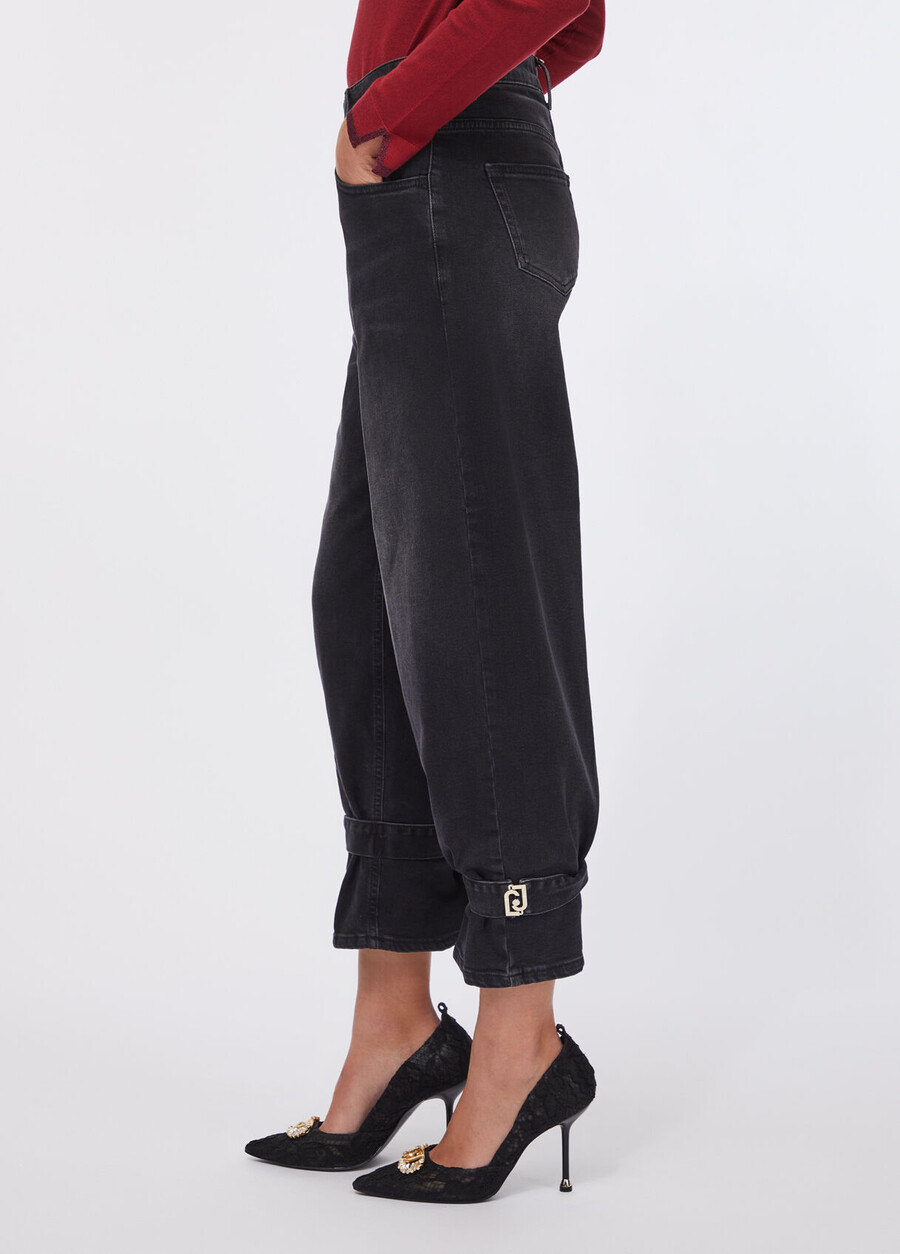 carrot-fit high rise jeans