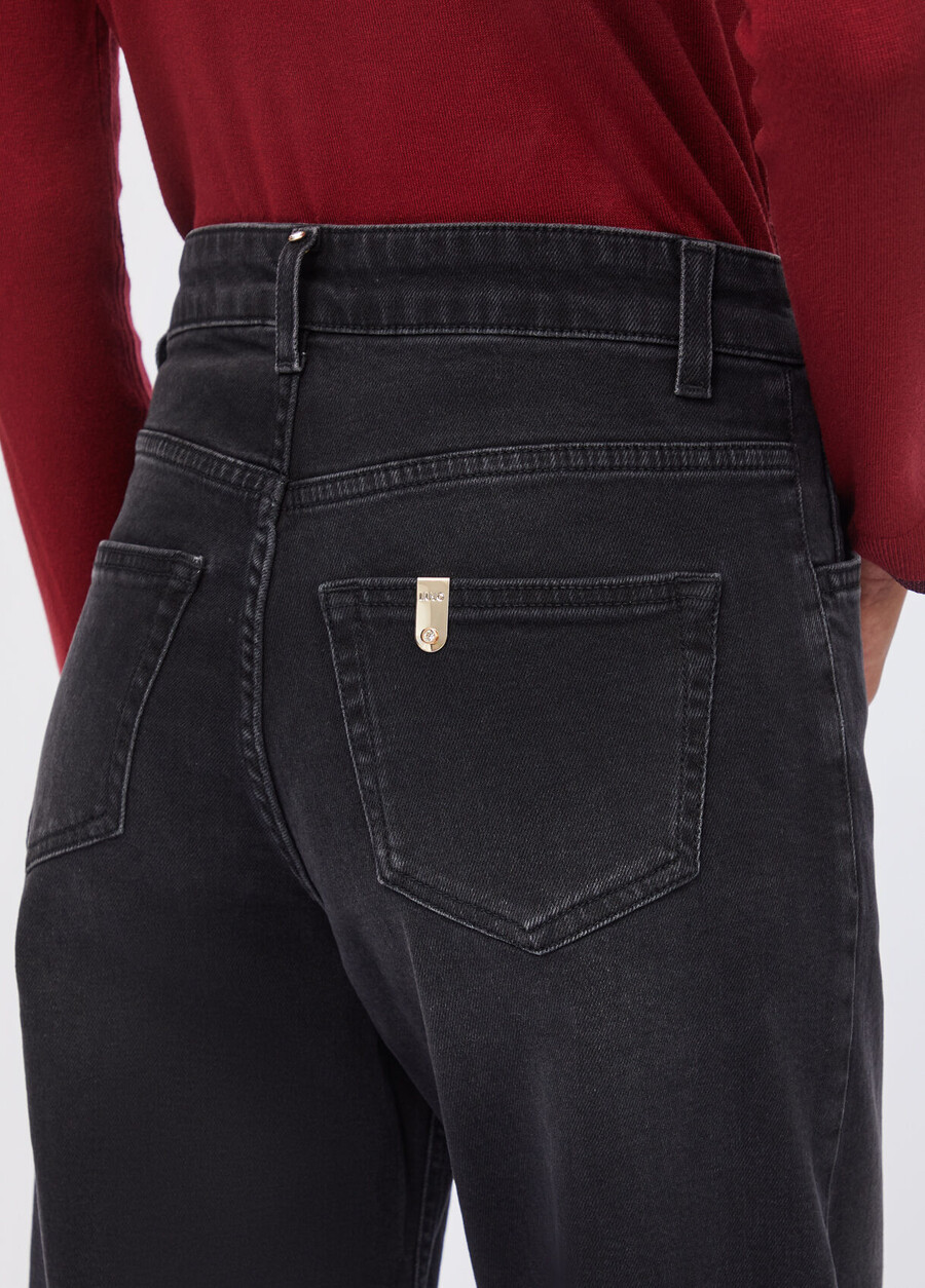 carrot-fit high rise jeans