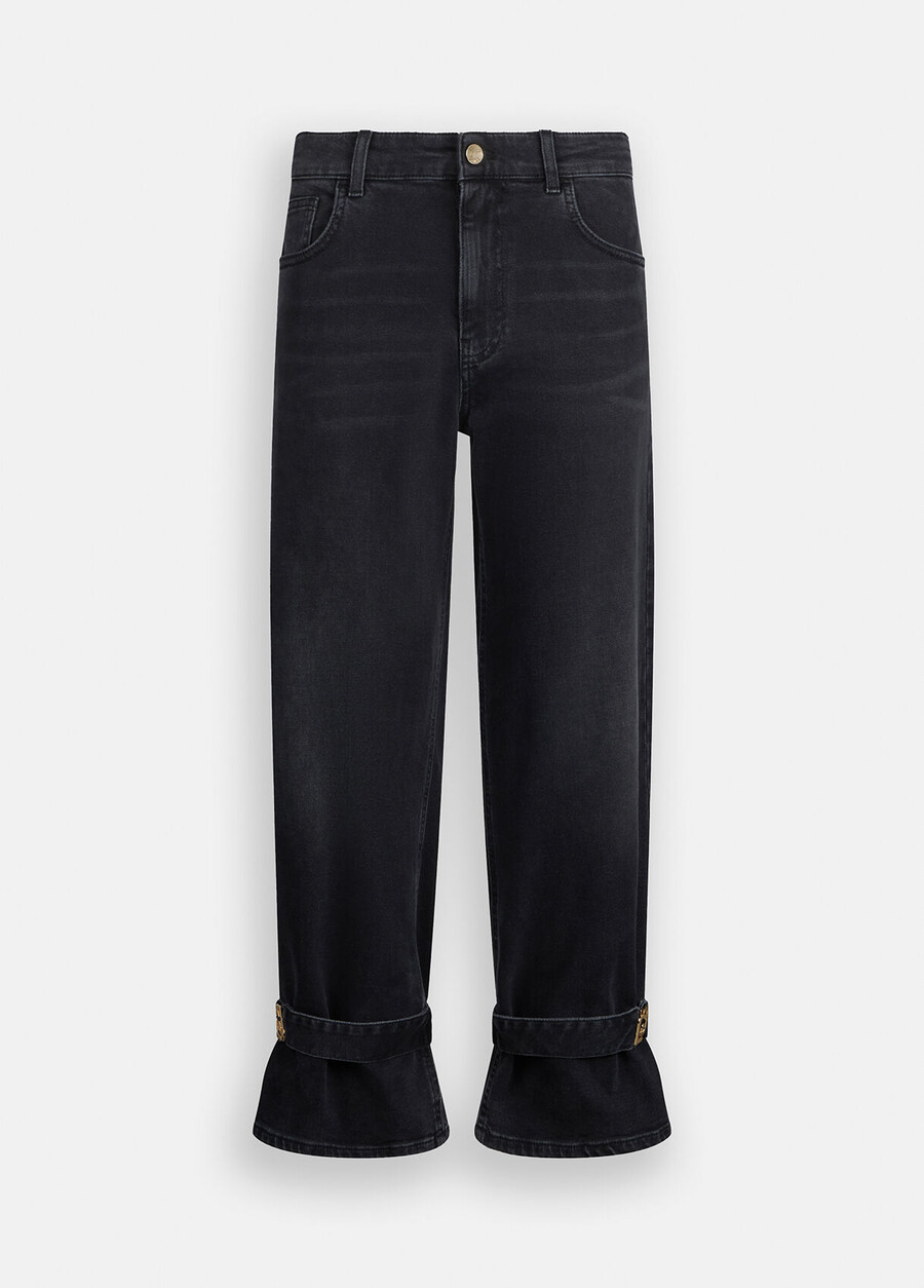 carrot-fit high rise jeans
