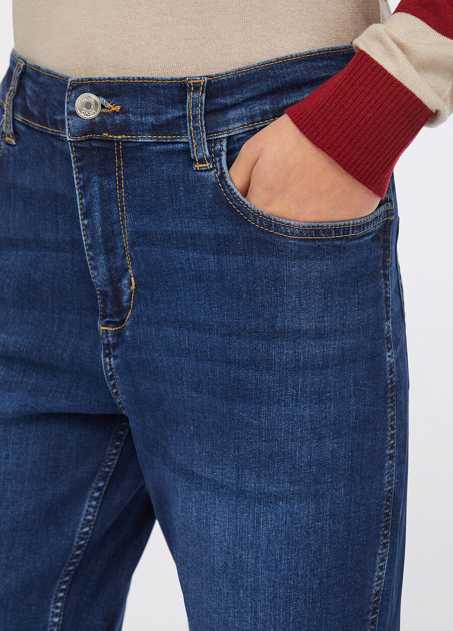 carrot-fit high rise jeans