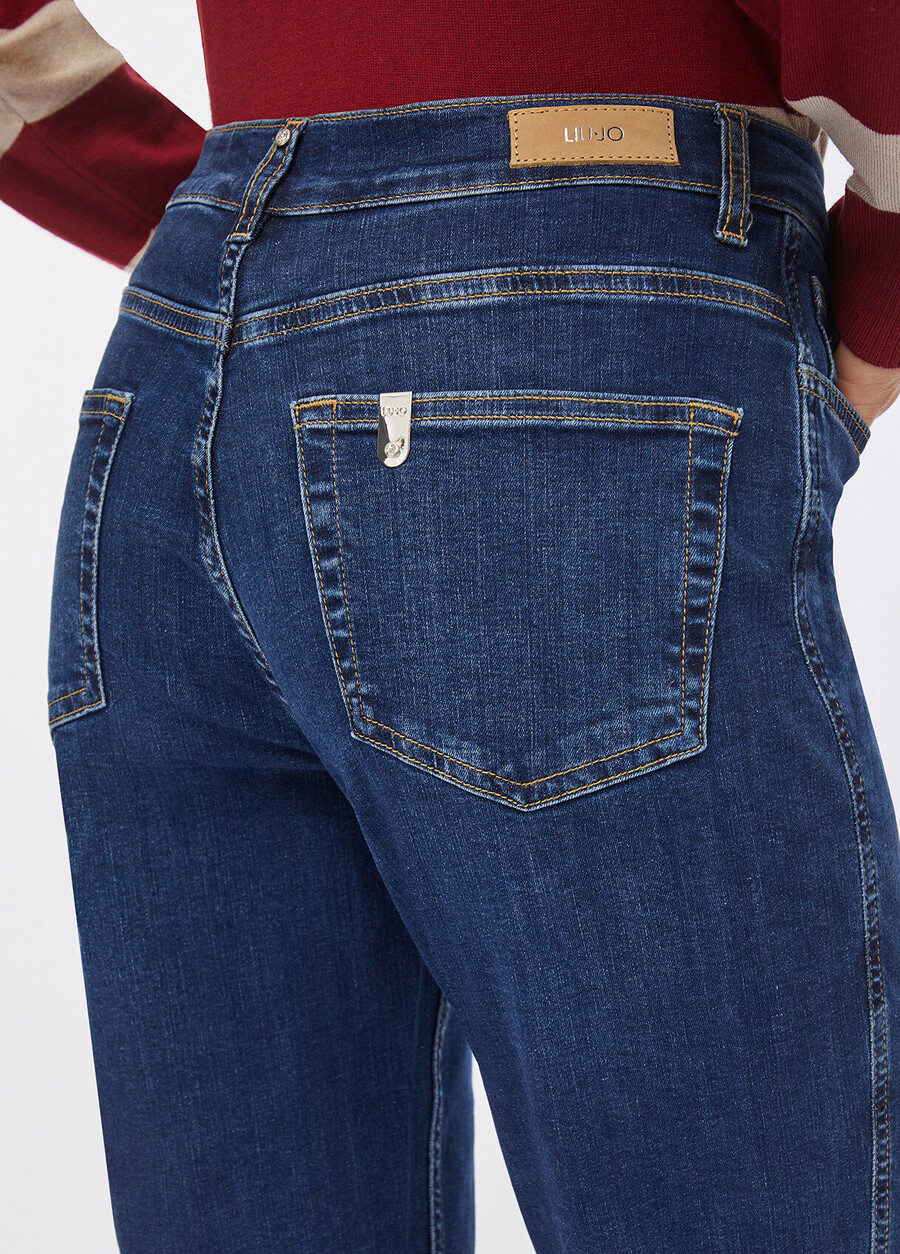 carrot-fit high rise jeans