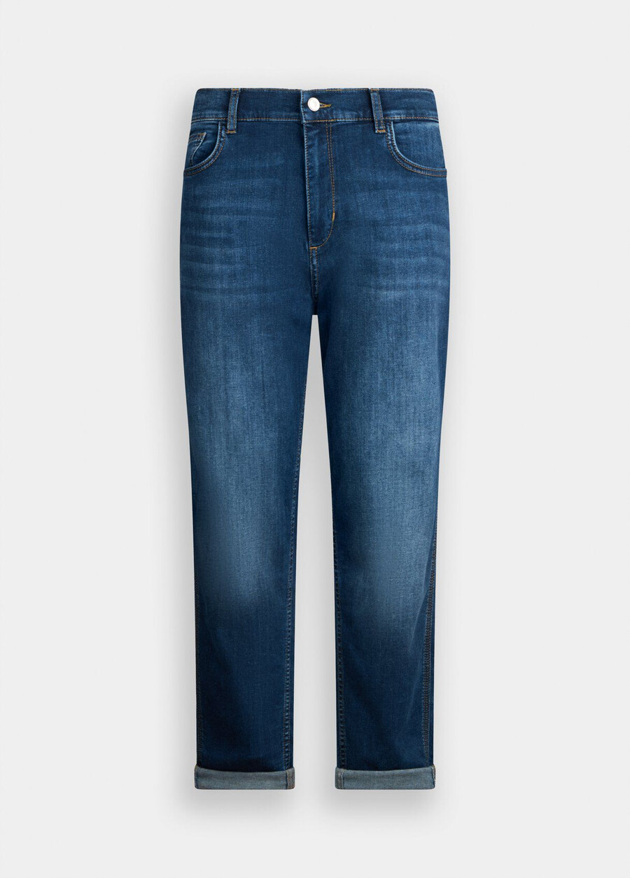 carrot-fit high rise jeans