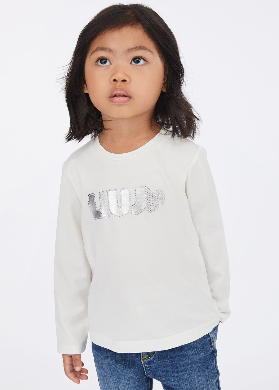 bomulls-t-shirt med logotyp