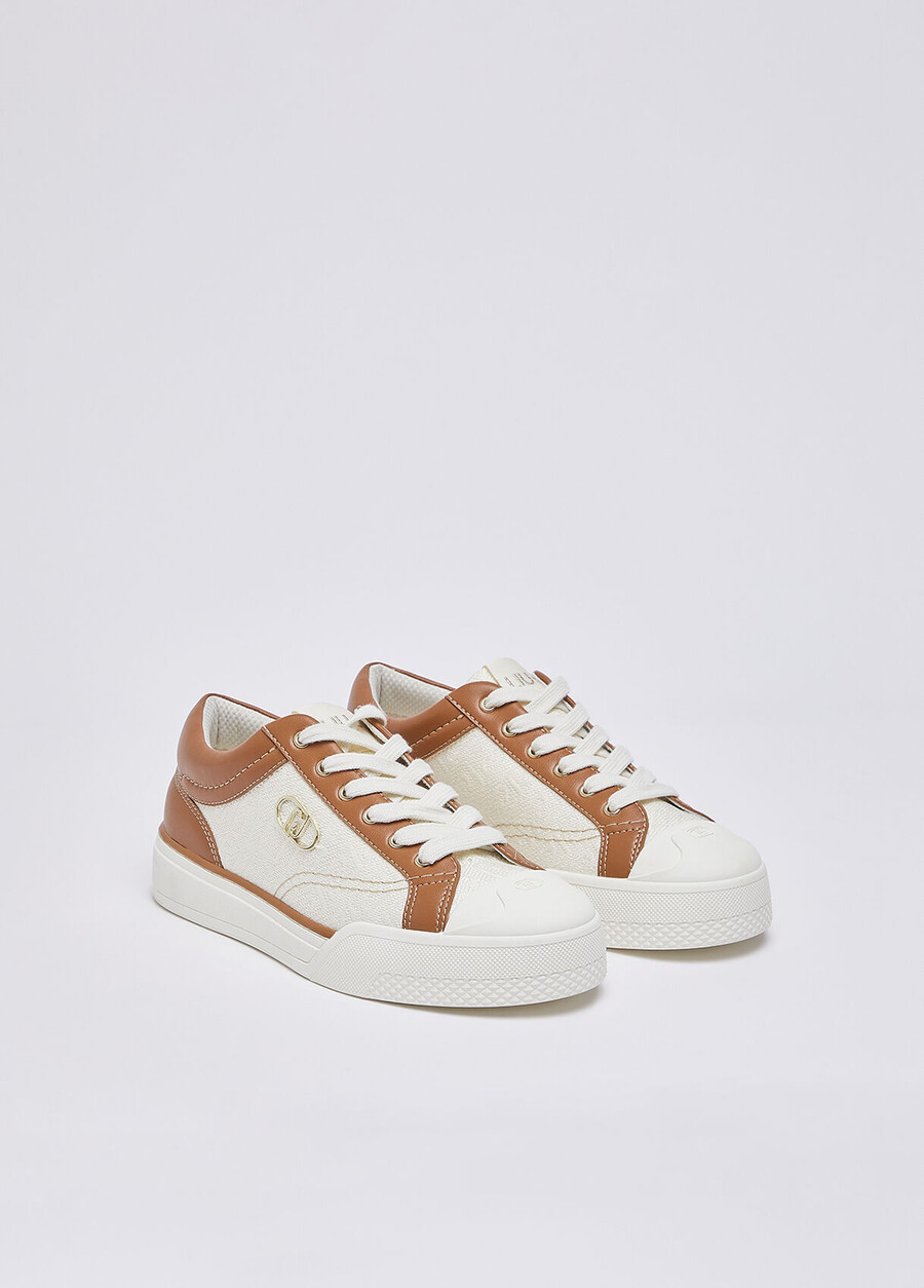 sneakers med monogramlogotyp