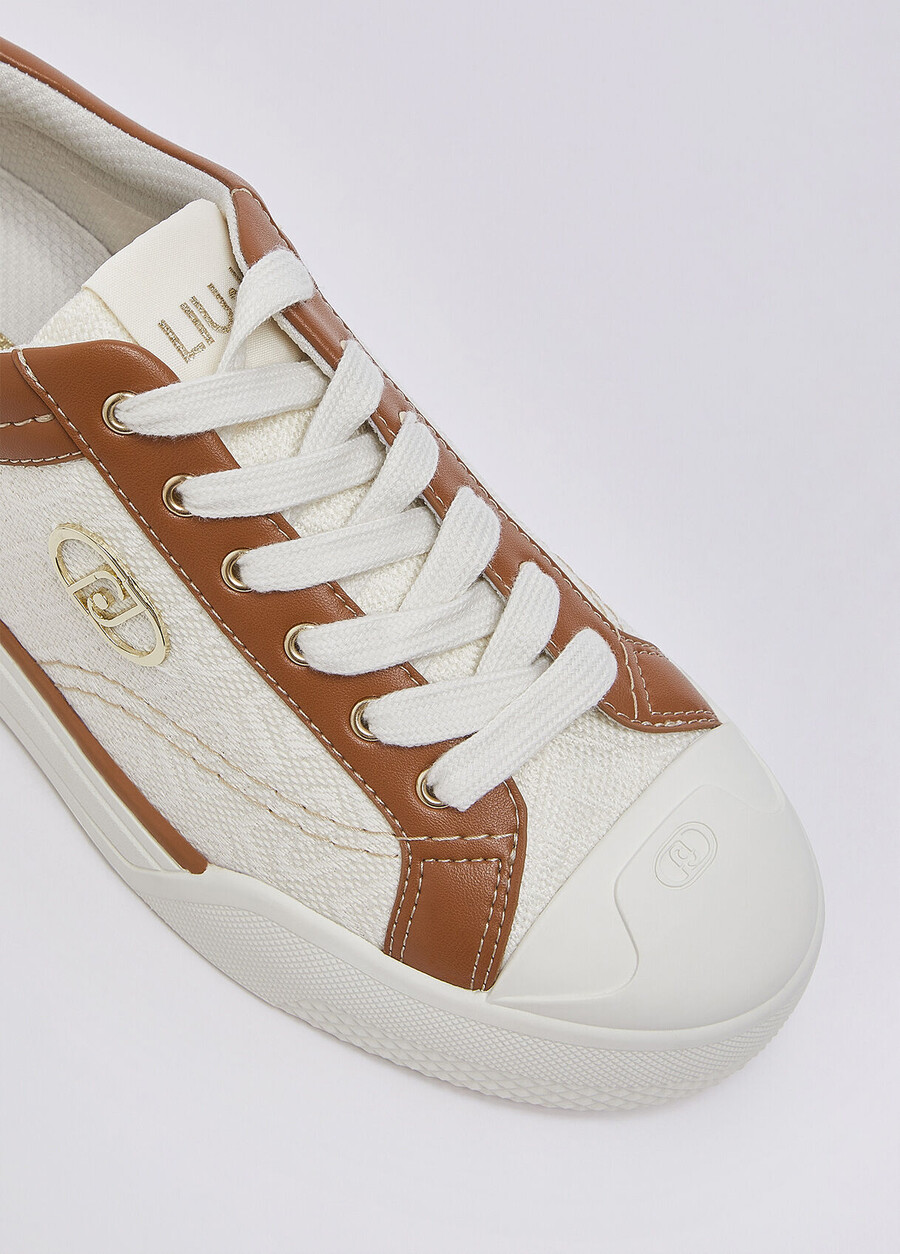 sneakers med monogramlogotyp