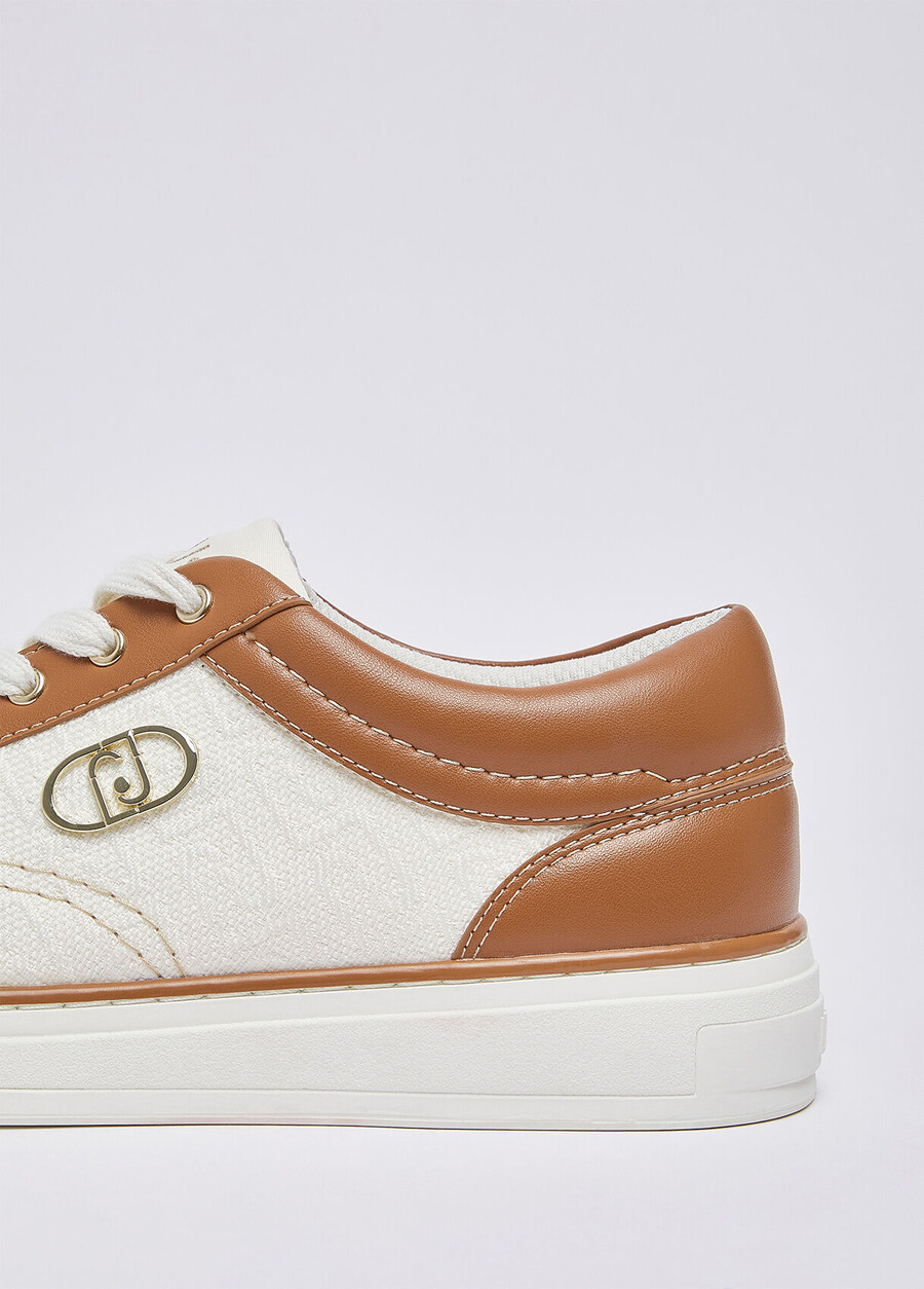 sneakers med monogramlogotyp