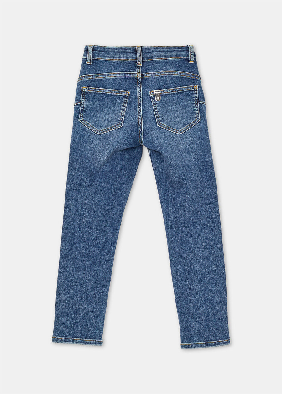 högmidjade bomullsjeans