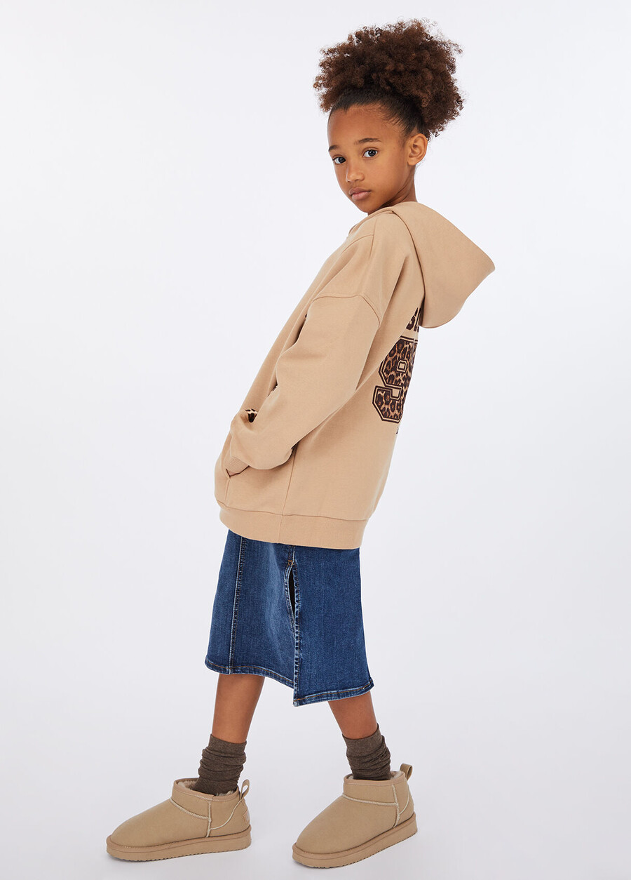 denim midikjol